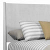 Mid Century Modern Wooden Standard King Bed with Round Legs, Gray