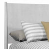 Mid Century Modern Wooden Full Size Bed with Round Legs, Gray