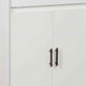 Drop Down Top 2 Door Bar Cabinet with Splayed Legs, White