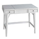 2 Drawer Vanity Desk with Flip Top Mirror and Storage Compartment, White
