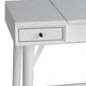 2 Drawer Vanity Desk with Flip Top Mirror and Storage Compartment, White