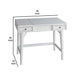 2 Drawer Vanity Desk with Flip Top Mirror and Storage Compartment, White