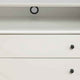 2 Drawer Wooden Nightstand with Open Compartment and Splayed Legs, White