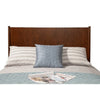 Mid Century Modern Wooden Queen Bed with Round Legs, Brown