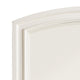 Wooden Mirror with Raised Edges and Curved Top White BM222734