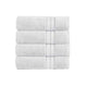 Bergamo Towel Set | 4 Piece | Spun Loft | Twill Weave | White