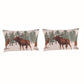 Fabric Twin Size Quilt Set with Animal and Plaid Print Green and Brown By Casagear Home BM223377