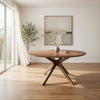 Dining Table | 75" Round | Spider Legs | Brown