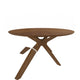 Dining Table | 75" Round | Spider Legs | Brown