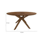 Dining Table | 75" Round | Spider Legs | Brown