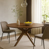 Dining Table | 75" Round | Spider Legs | Brown