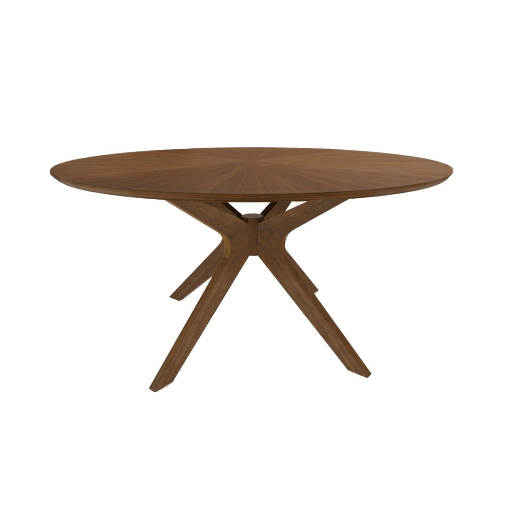 Dining Table | 75" Round | Spider Legs | Brown