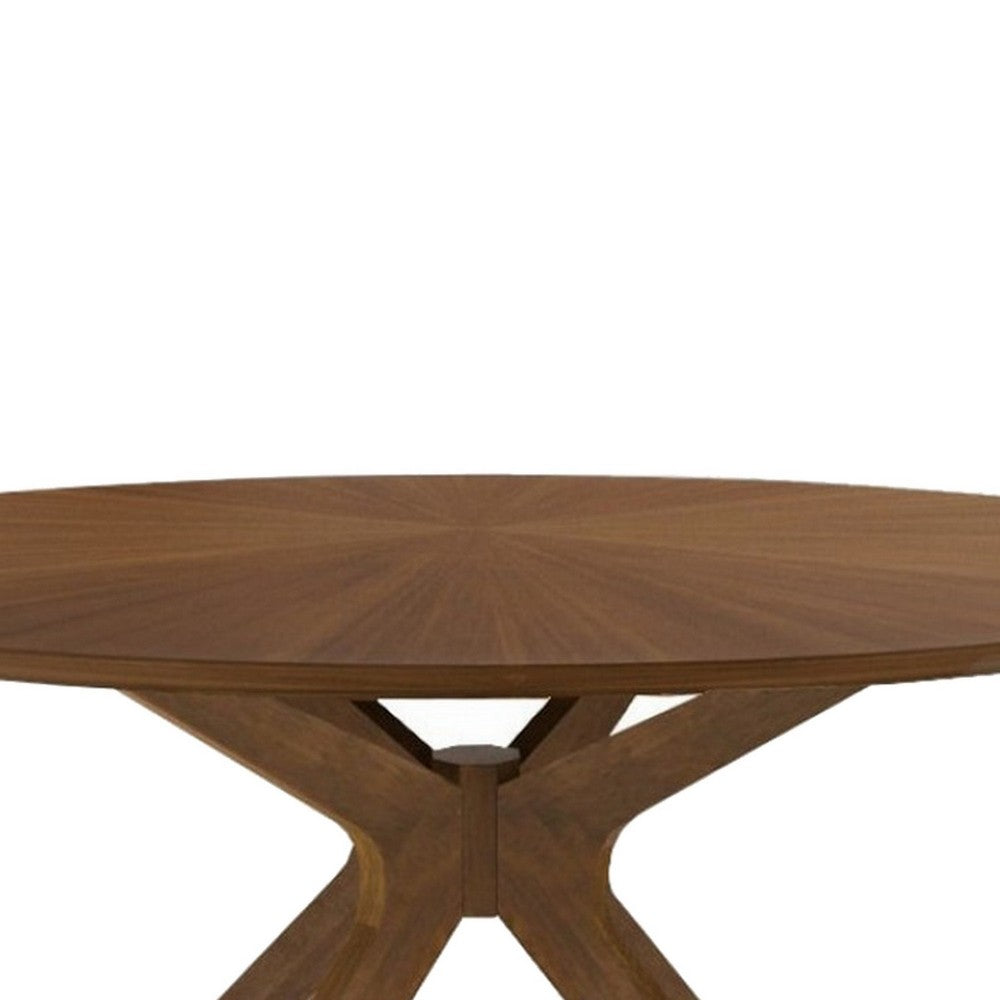 Dining Table | 59" Round | Spider Legs | Brown
