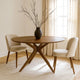Dining Table | 59" Round | Spider Legs | Brown