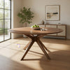 Dining Table | 59" Round | Spider Legs | Brown