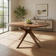 Dining Table | 59" Round | Spider Legs | Brown
