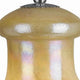 Bell Design Glass Shade Pendant Lighting with Cord Beige and Silver By Casagear Home BM223548
