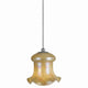 Pendant Lighting | Bell Shade | Corded | Beige & Silver