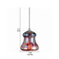 Bell Design Glass Shade Pendant Lighting with Canopy Multicolor By Casagear Home BM223555