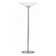 Torchiere Floor Lamp | 3 Way | Frosted Glass Shade | White