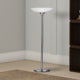 Torchiere Floor Lamp | 3 Way | Frosted Glass Shade | White