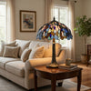 Tiffany Floor Lamp | 2 Bulb | Mosaic Shade | Multicolor
