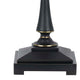 Table Lamp | Fabric Bell Shade | Beige & Black