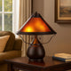 Table Lamp | Pot Bellied | Mica Shade | Bronze