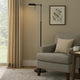 Floor Lamp | 10W LED | Swing Arm | Adjustable | Black