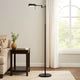 Floor Lamp | 10W LED | Swing Arm | Adjustable | Black
