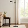 Floor Lamp | 10W LED | Swing Arm | Adjustable | Black