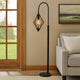 Floor Lamp | Downbridge | Wood Accents | Black