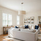 Pendant Lighting | Fabric Drum Shade | Corded | Off White