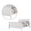 Sleigh Design Full Size Bed with Sleek Legs White BM225044