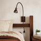 Wall Lamp | Round Metal | Plug-In Switch | Bronze