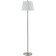Floor Lamp | Round Metal | 3 Way | Spider Shade | Silver