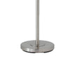 Metal Round 3 Way Floor Lamp with Spider Type Shade Silver and Brown By Casagear Home BM225110