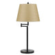 Table Lamp | Round Metal | 3 Way | 27" | Spider Shade | Bronze & Brown