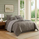 Comforter Set | 10 Piece King | Geometric Print | Gray