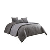 Comforter Set | 10 Piece King | Geometric Print | Gray