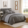 Comforter Set | 10 Piece Queen | Geometric Print | Gray