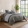 Comforter Set | 10 Piece Queen | Geometric Print | Gray