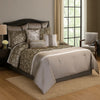 Comforter Set | 10 Piece King | Leaf Print | Platinum Gray