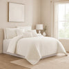 Comforter Set | 6 Piece | Cotton | King | Fringe Detail | White