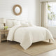 Comforter Set | 7 Piece | Cotton | Queen | Fringe Detail | White