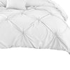 8 Piece Queen Polyester Comforter Set with Diamond Tufting White By Casagear Home BM225186