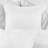 8 Piece Queen Polyester Comforter Set with Diamond Tufting White By Casagear Home BM225186