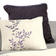 Comforter Set | 7 Piece Queen | Leaf Embroidery | Gray & Purple