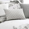 7 Piece Cotton Queen Comforter Set with Floral Print Gray and White By Casagear Home BM225192