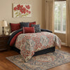 Comforter Set | 9 Piece Queen | Medallion Print | Red & Blue